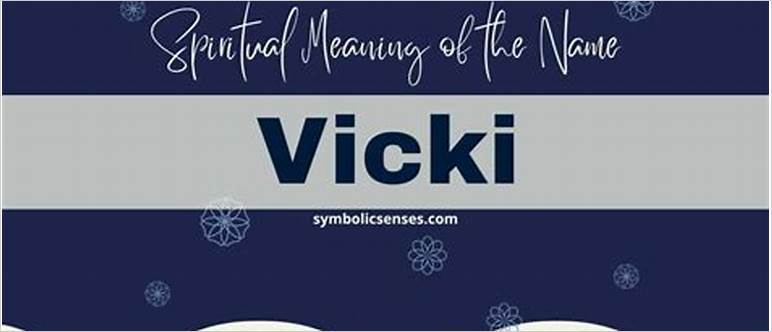 Meaning of name vicki